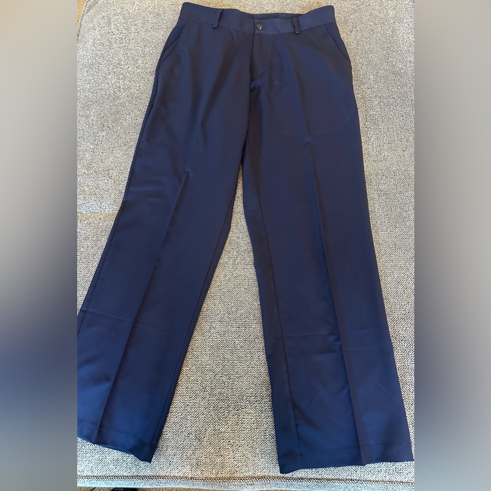 Adidas ClimaLite Navy blue golf slacks pants size 32X 32